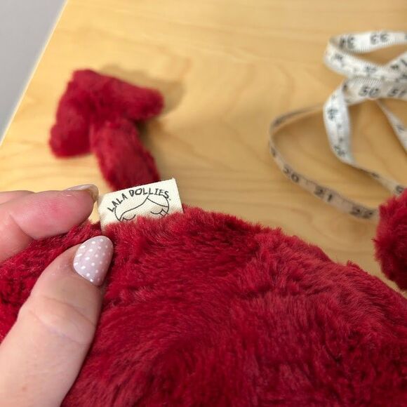 Handmade Lala Dollies Plush Red Devil Horns Soft - Picture 4 of 4